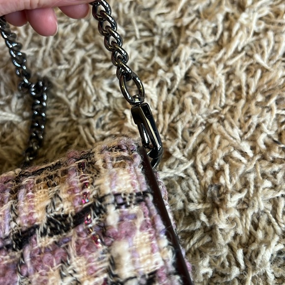 Tory Burch Emerson Tweed Chain Wallet - Picture 5 of 8